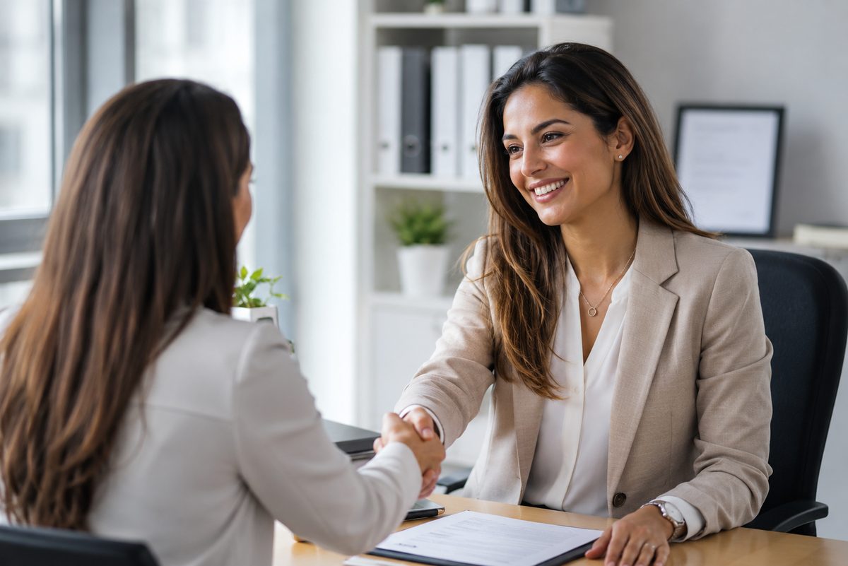 Entretien de recrutement dans les bureaux d'OCTA